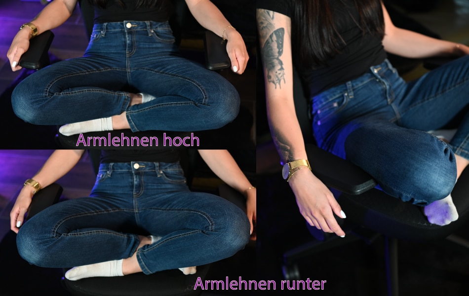 Störende Armlehnen beim Schneidersitz